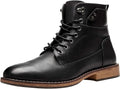 Mens Motorcycle Ankle Boots - Waterproof Casual Oxford Boots