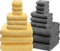 SEMAXE 18-Pack Bath Towel Set - Soft, Absorbent Cotton Towels
