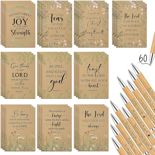 240 Pcs Bible Verse Journal Set for Women