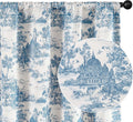 jinchan 95% Blackout Toile Curtains 90 in Length - Darkening Drapes