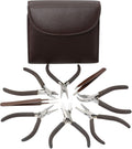 Beadsmith Fashion Color Pliers Set of 8 Slimline Tools - Chocolate