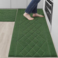 Absorbent Soft Kitchen Rug Set of 2 Non-Slip for Safe Flooring