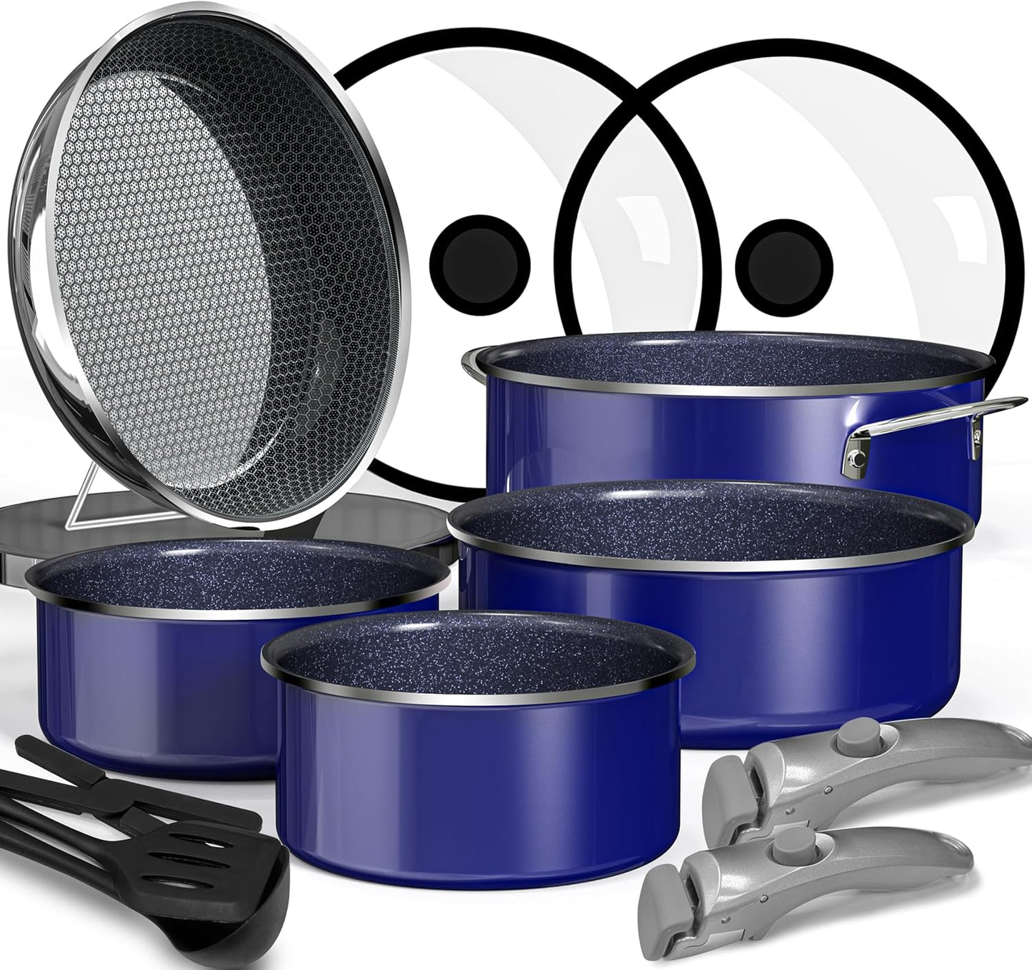 Pro DUXANO 12PC Nonstick Pots and Pans Set for All Cooking Needs