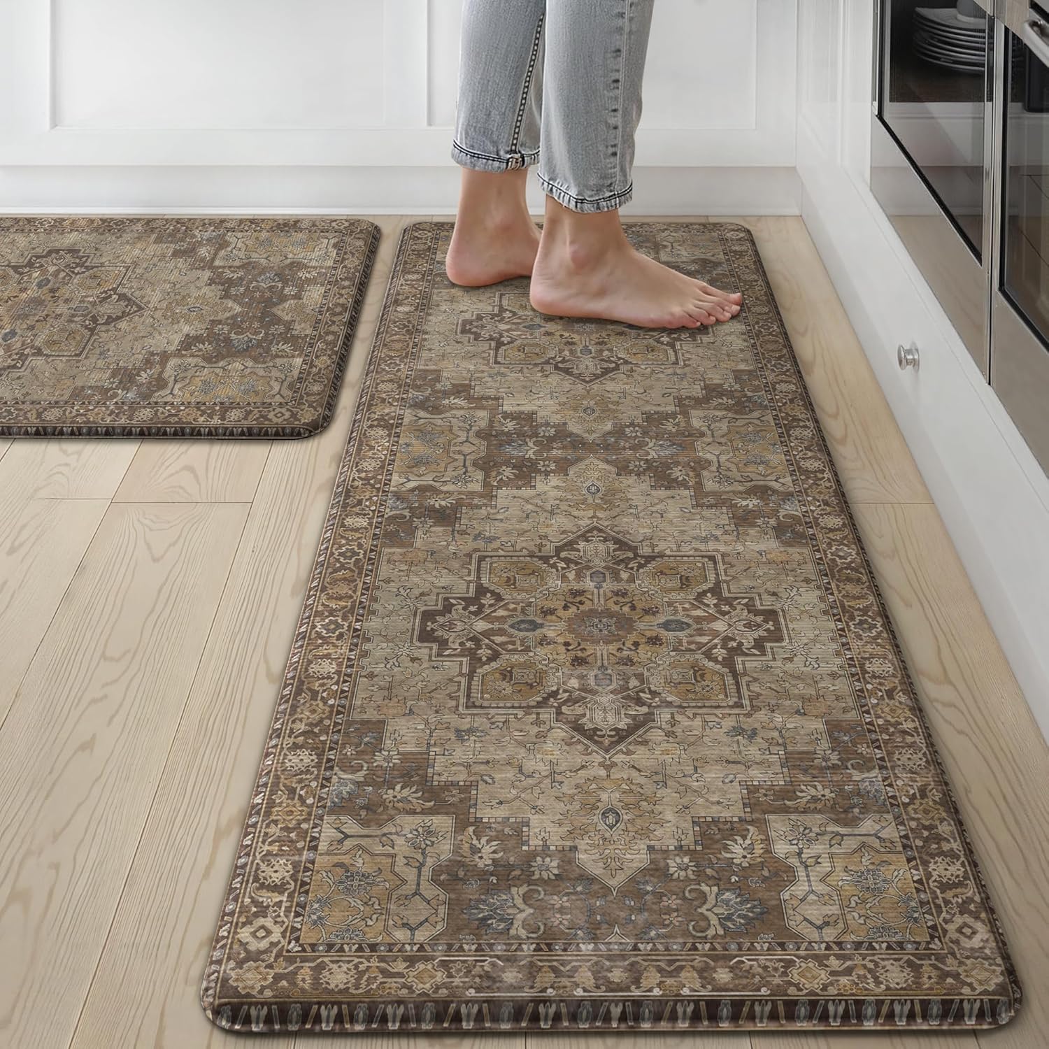 GENIMO Kitchen Mats for Floor - Anti Fatigue and Waterproof