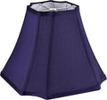 Square Cut Corner Lamp Shade 6.5x13.2x10.6 in - Handcrafted Blue Faux
