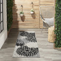 Nourison Aloha Indoor/Outdoor Black White Area Rug for Home