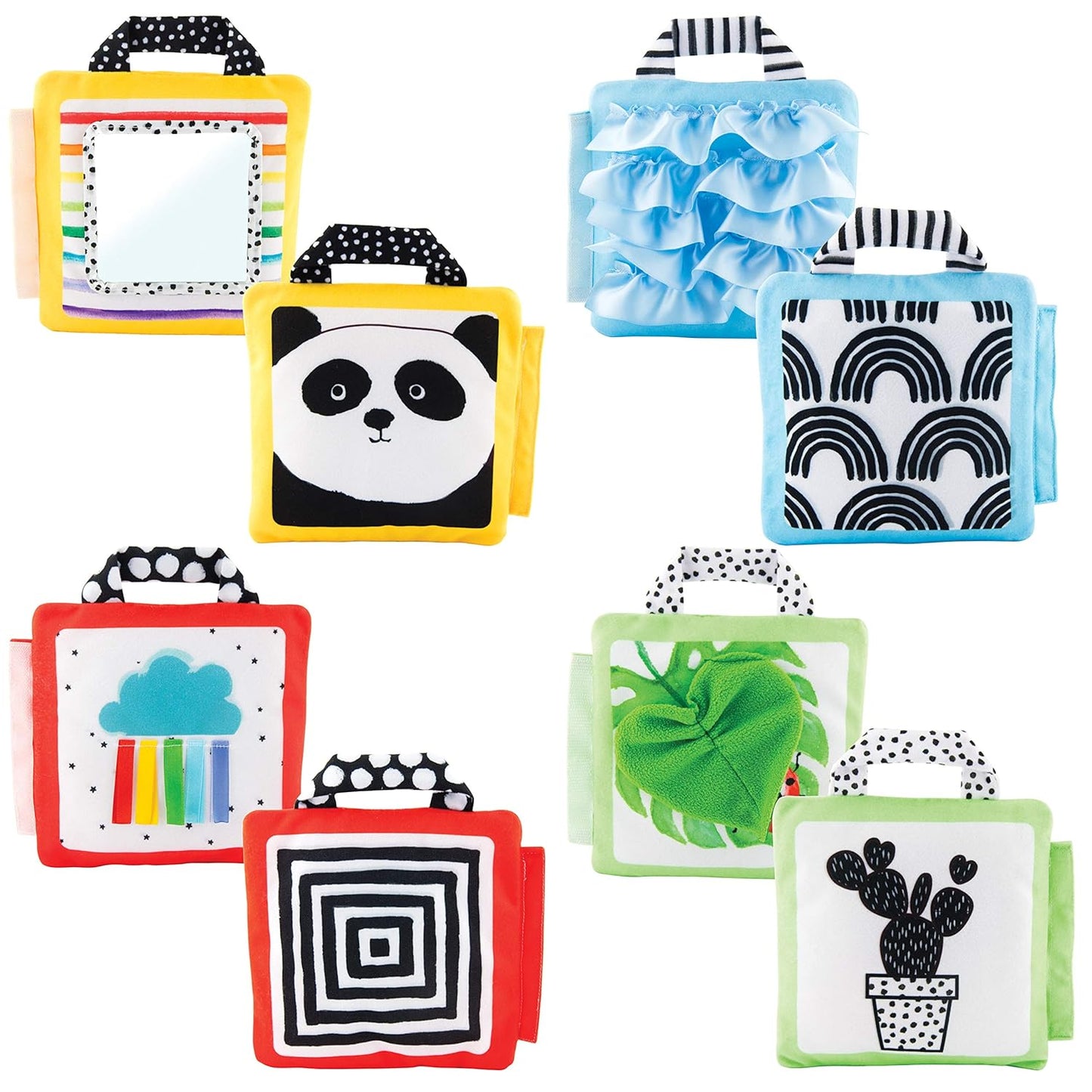 4-in-1 Reversible Soft Sensory Panels for Ages 0+, Sassy