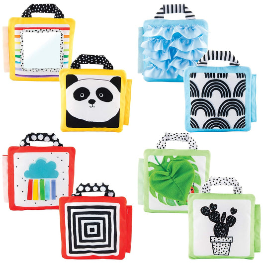 4-in-1 Reversible Soft Sensory Panels for Ages 0+, Sassy