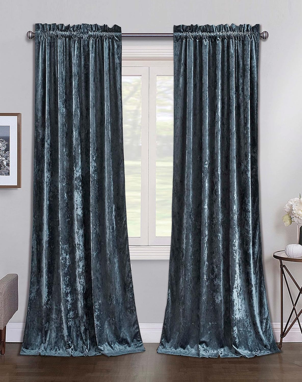 Luxury Room Darkening Velvet Curtains 96 - Chezmoi Collection