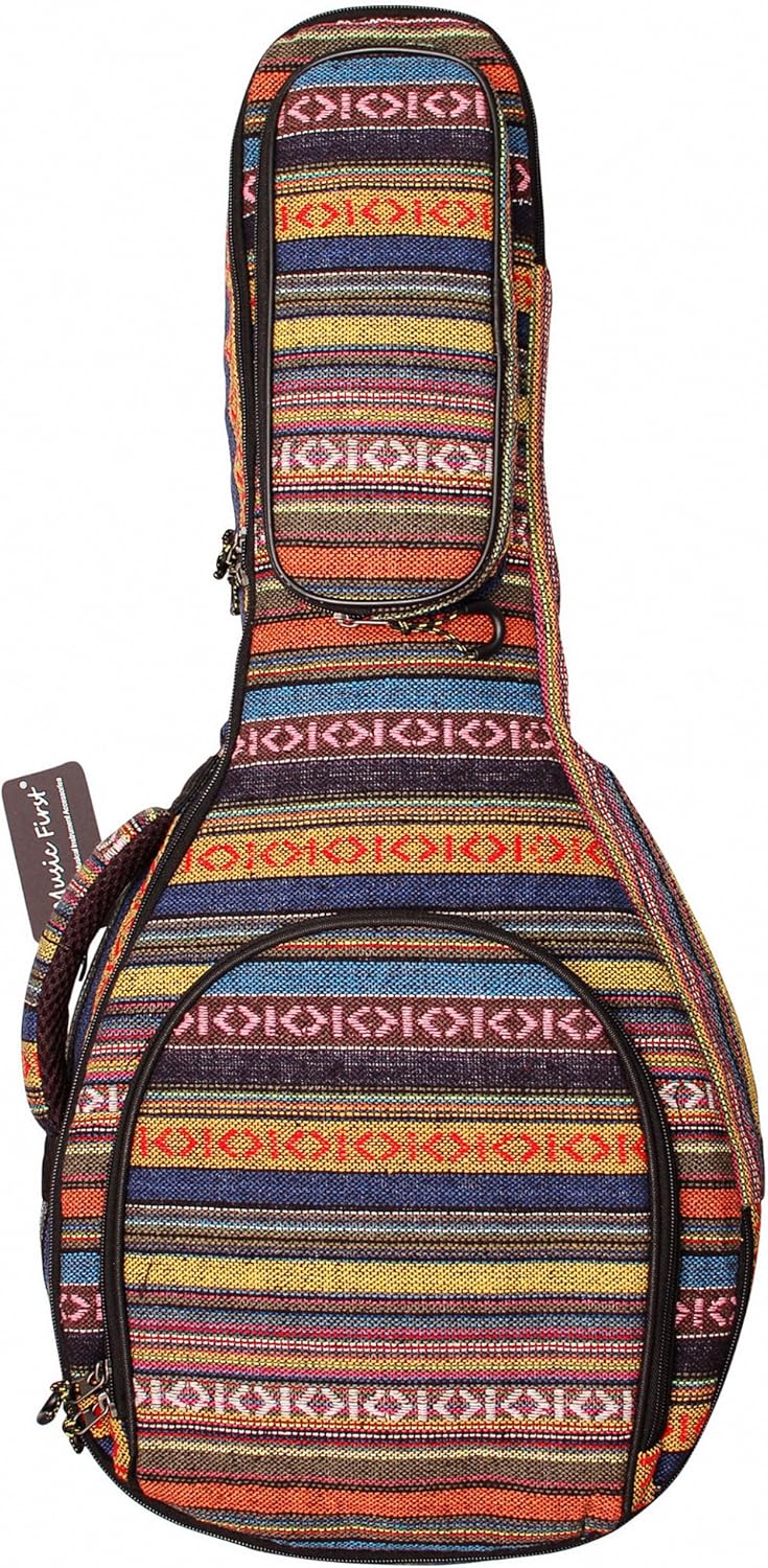 MUSIC FIRST 15mm Thick Padded Country Style Mandolin Gig Bag