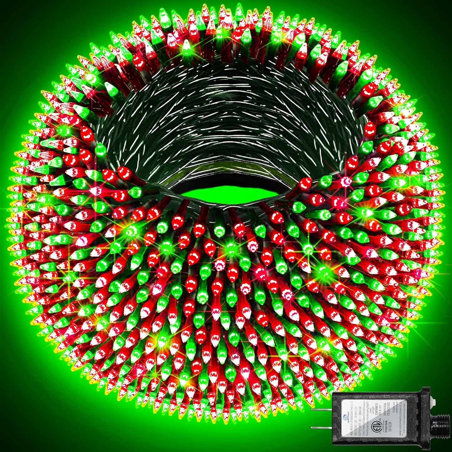 1500 LED 470FT Christmas Lights Outdoor for Holiday Decor