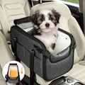 WOYYHO 20lbs Dog Car Seat for Small Dogs - Comfortable Console Booster