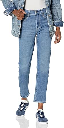 Levi's Women's 724 High Rise Straight Crop Jeans for Comfort