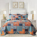 King Quilt Set Cotton 3-Piece All Season Quilt Set - Lightweight