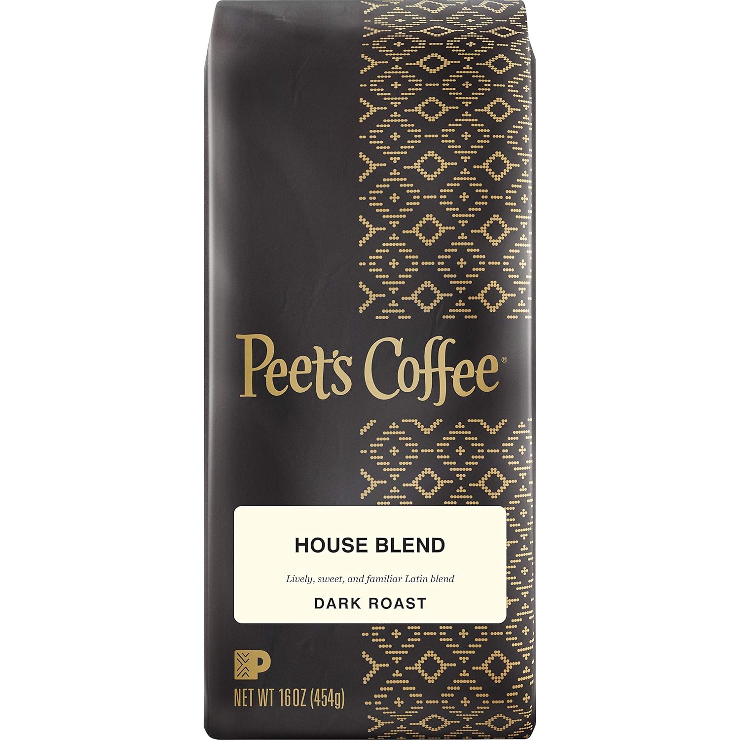 Peet's House Blend Ground Coffee 1 lb: Bold Flavor!
