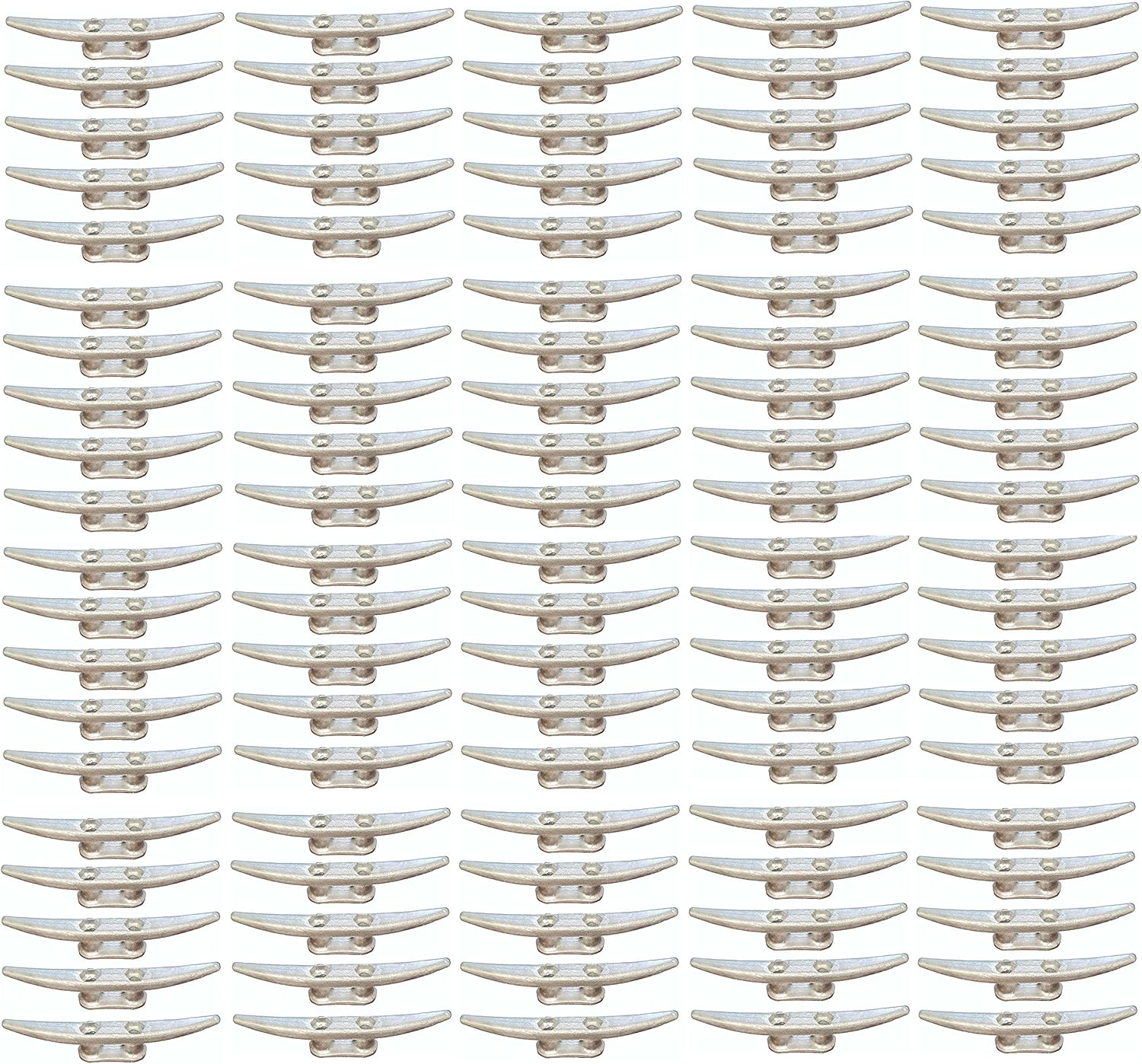 MarineNow Galvanized Iron Dock Cleat for Secure Mooring Options