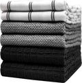 Premium Kitchen Towels 6 Pack (20x28) - Large Cotton Hand Towels