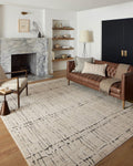Darby Collection DAR-06 Sand/Dk. Grey 2ft-7ft x 12ft-0ft Runner Rug
