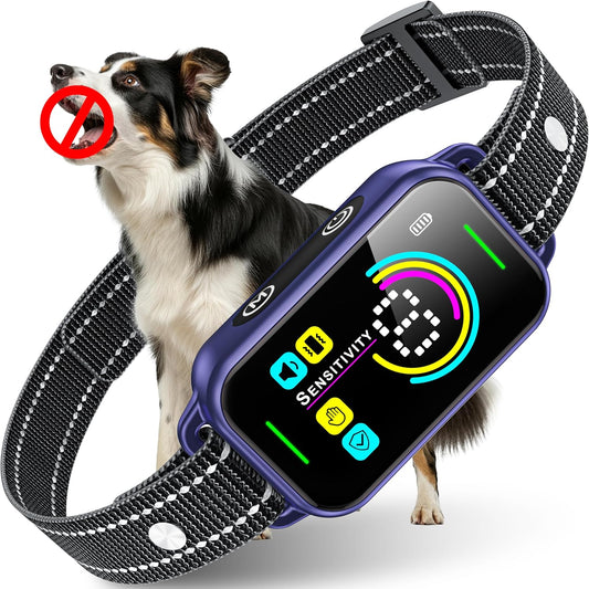 Smart Bark Collar for Large Dogs with Adjustable Sensitivity