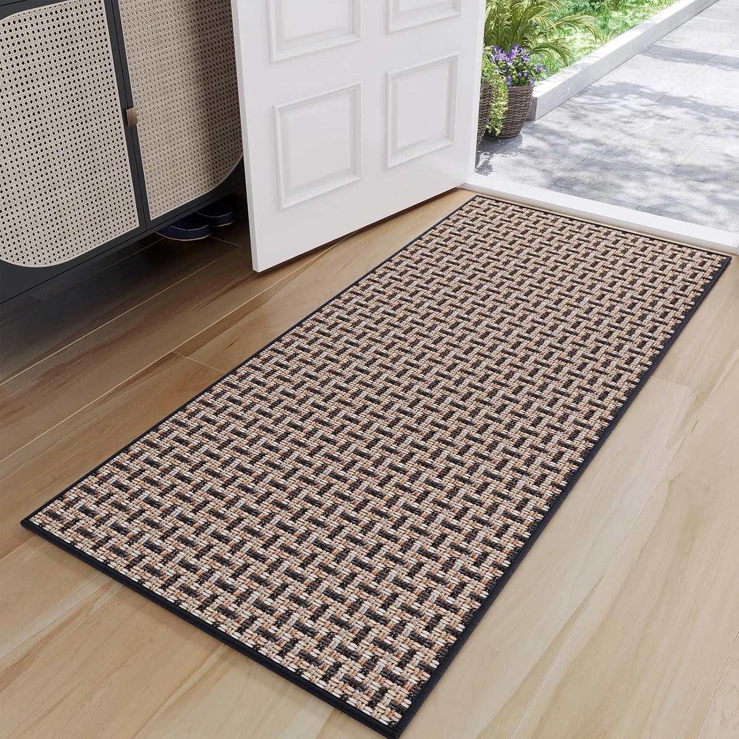 Durable 24x72 Door Mat with Non-Slip Rubber Backing for Entryway