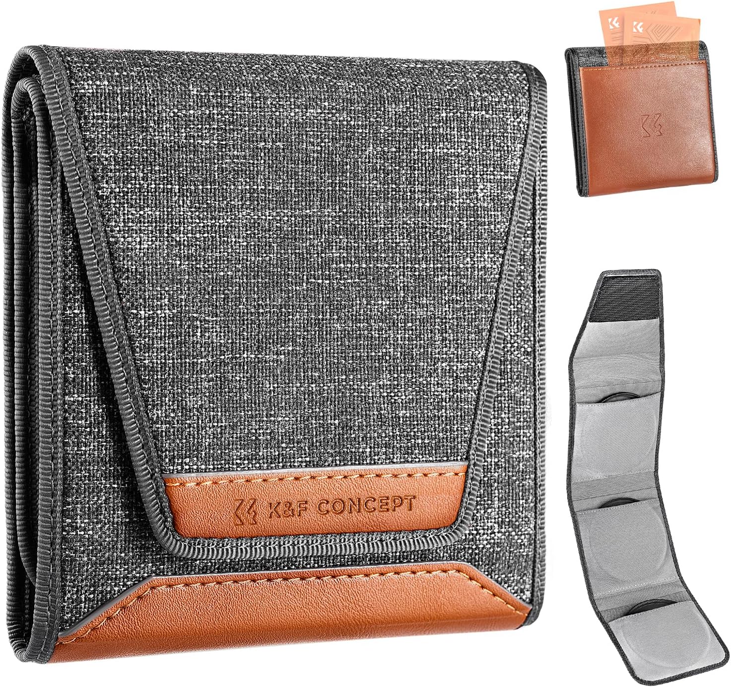 K&F Concept Filter Pouch: 3 Pocket Professional Organizer