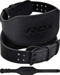Weight Lifting Belt Cowhide Leather - 4/6 in Padded Lumbar Support
