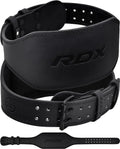 Weight Lifting Belt Cowhide Leather 4 6 in Padded Lumbar Support