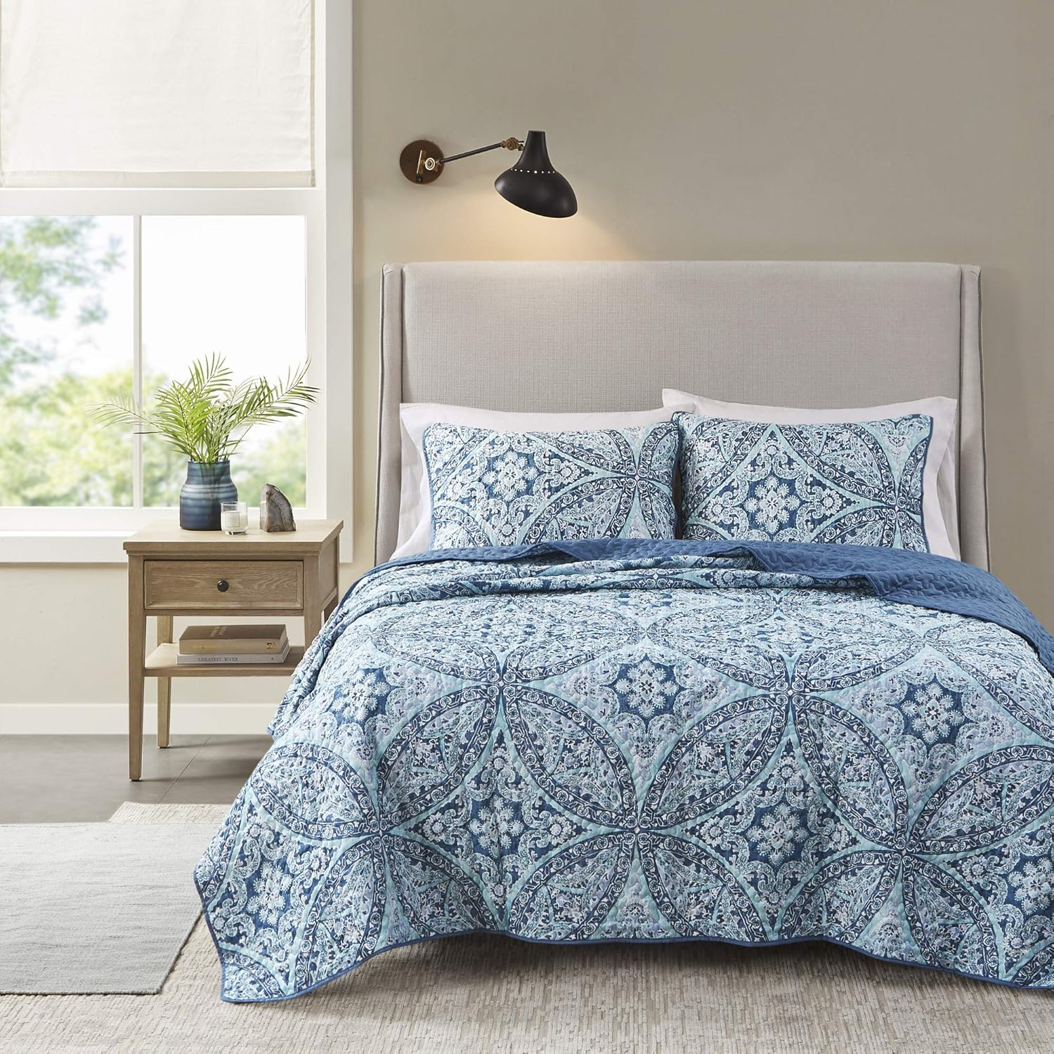 Comfort Spaces Reversible Quilt Set for All Season Bedding