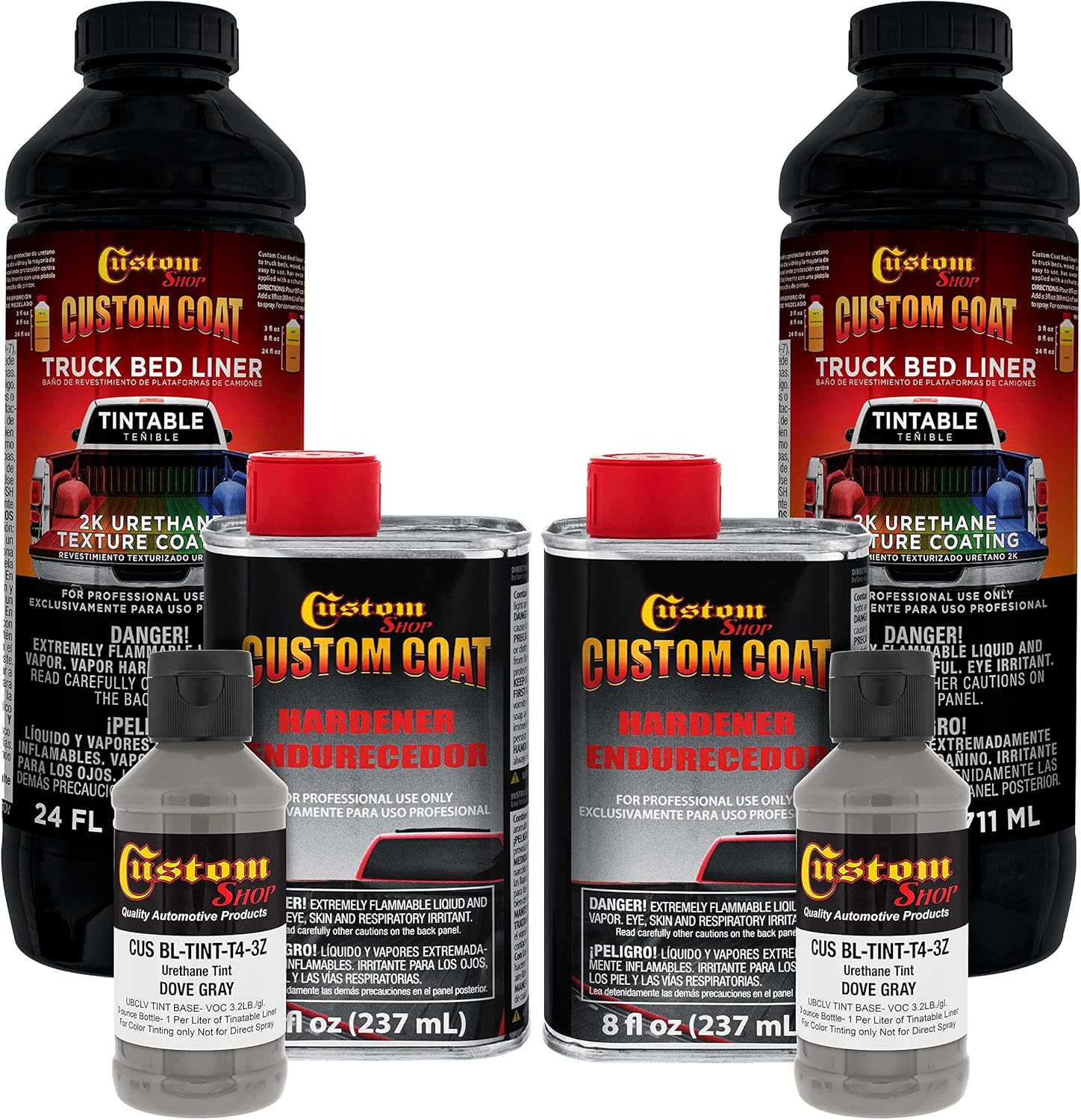 Custom Coat Dove Gray 2 Quart Urethane Truck Bed Liner Kit