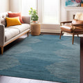 Bohemian Stripe Stain Resistant Area Rug 5 ft x 7 ft - High Traffic