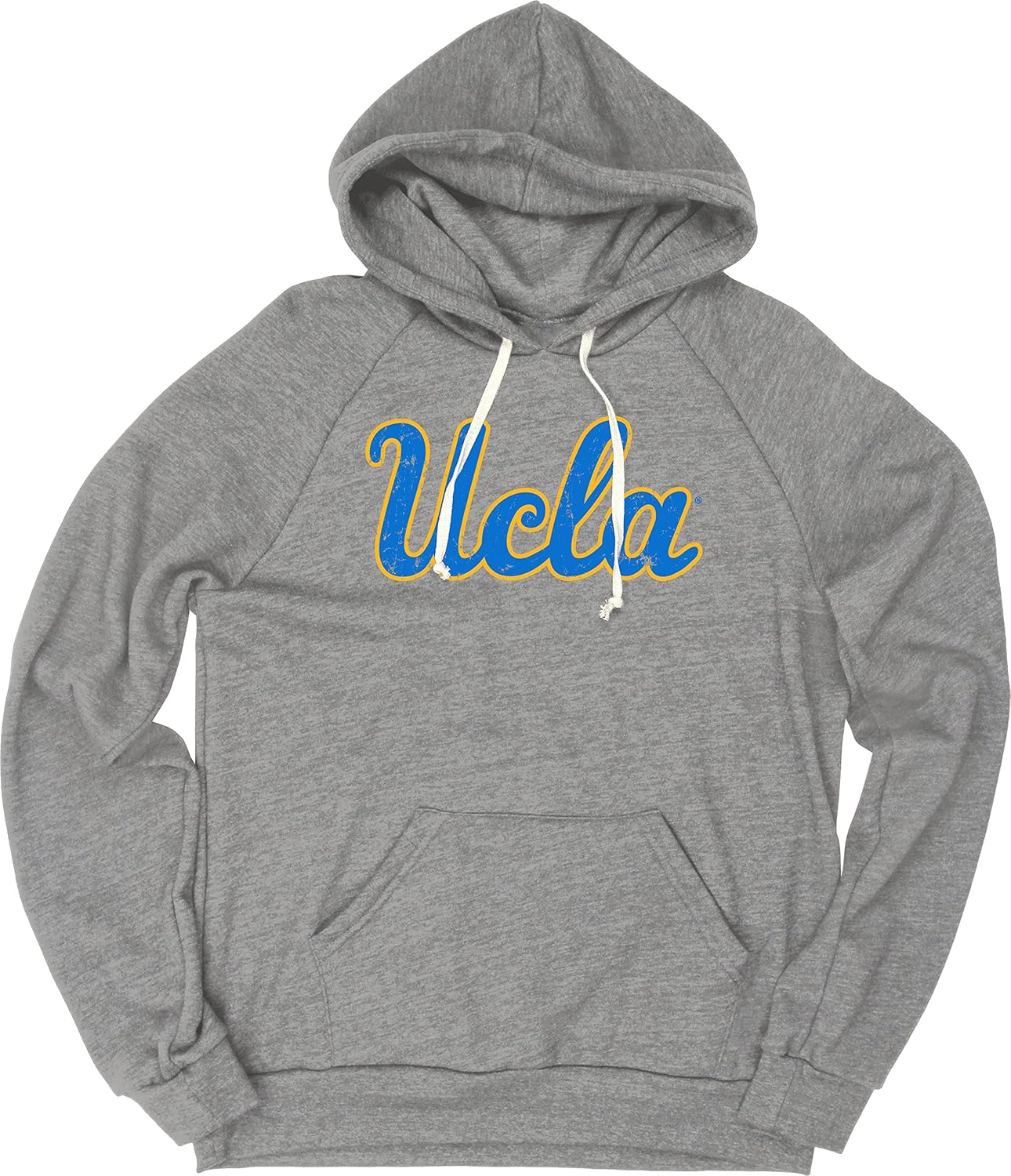 UCLA Bruins Men's Tri-Blend Hoodie with Vintage Icon Design