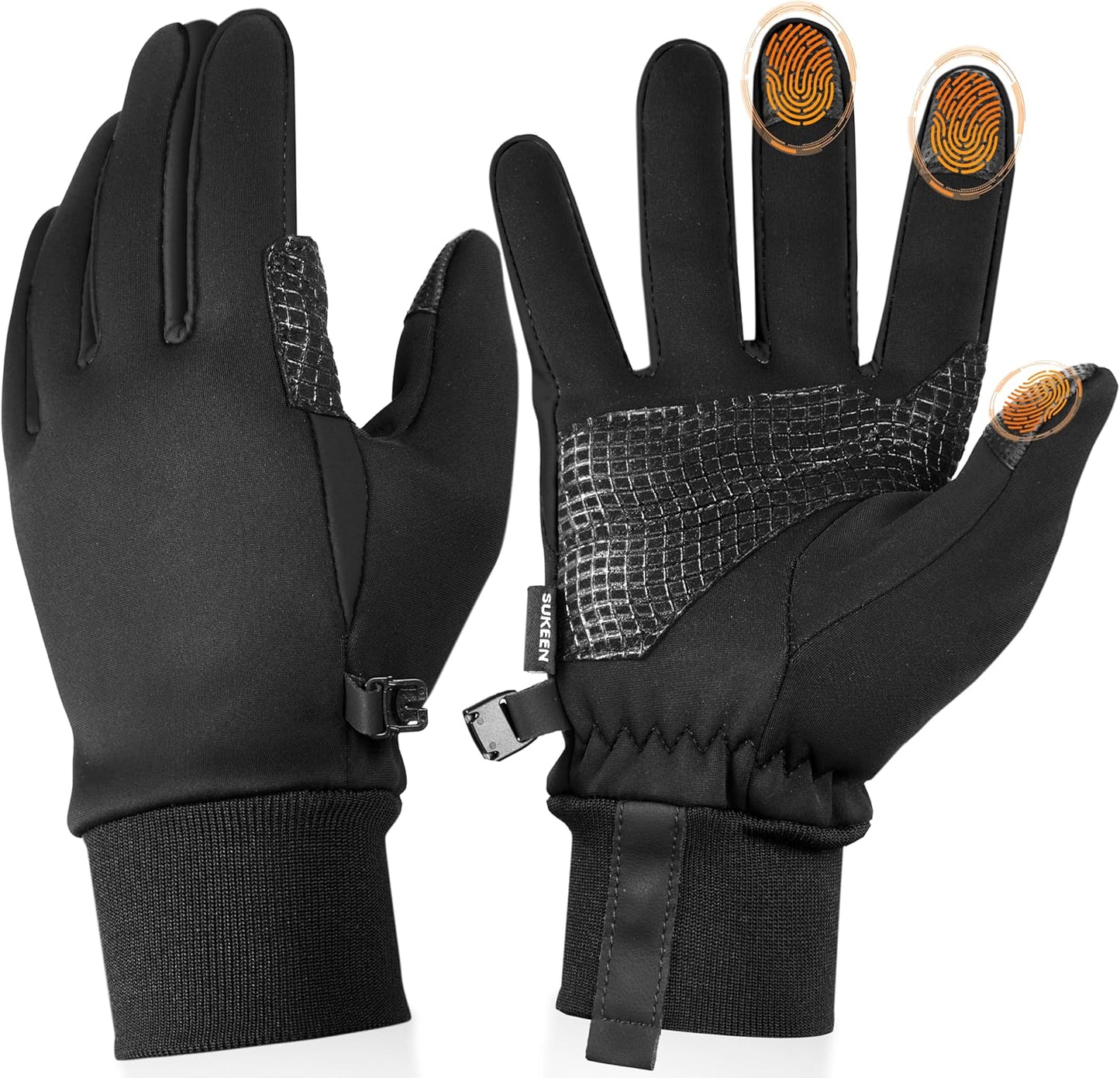 Sukeen Touchscreen Winter Gloves - Warm & Anti-Slip