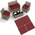 3 Pack Outdoor Patio Cushion Replacement Covers - Waterproof Fit