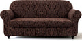 SUBRTEX Jacquard Damask 3 Seater Sofa Cover with Cushion - Pet