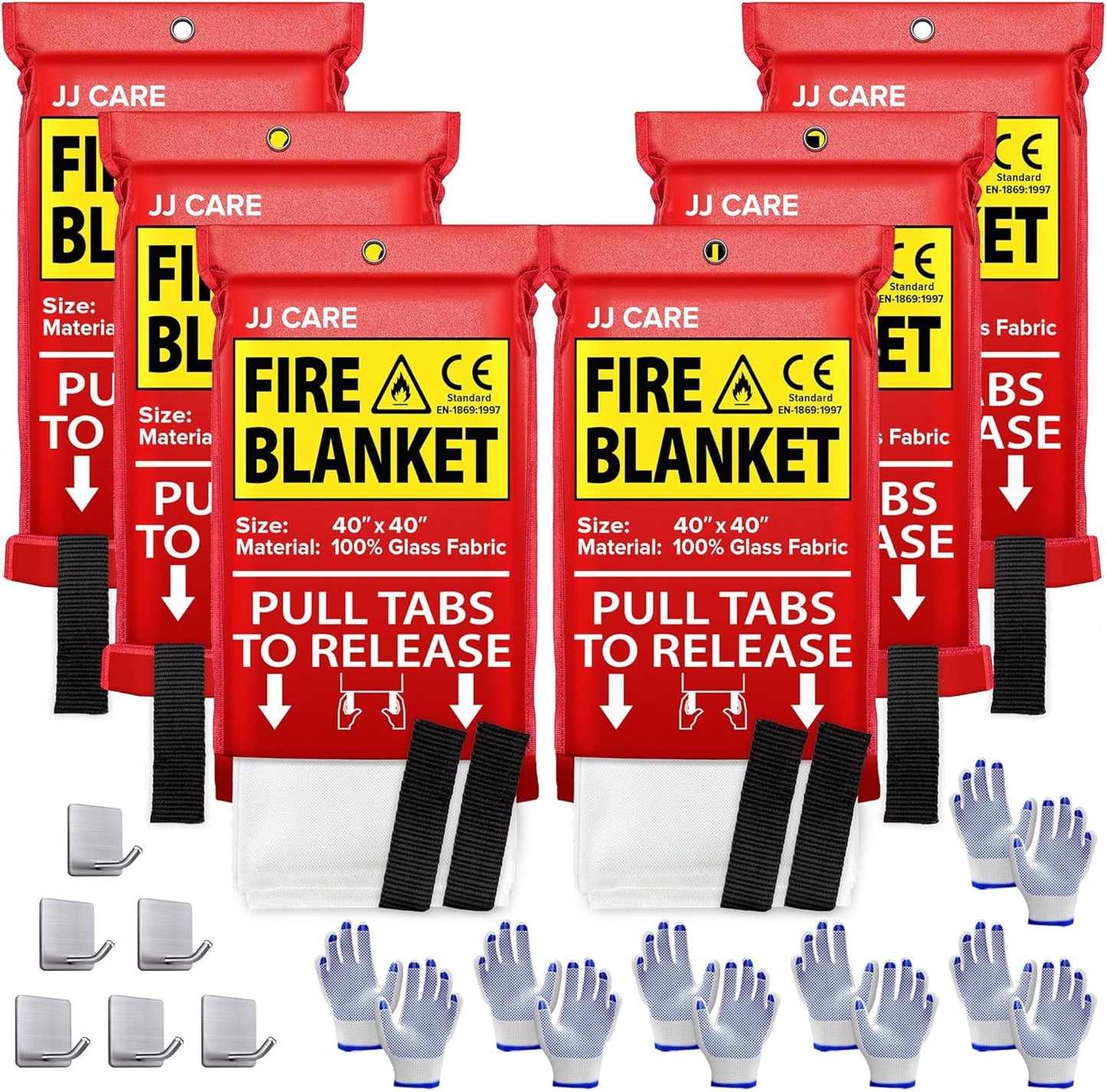 Emergency Fire Blanket Set for Home and Kitchen Safety