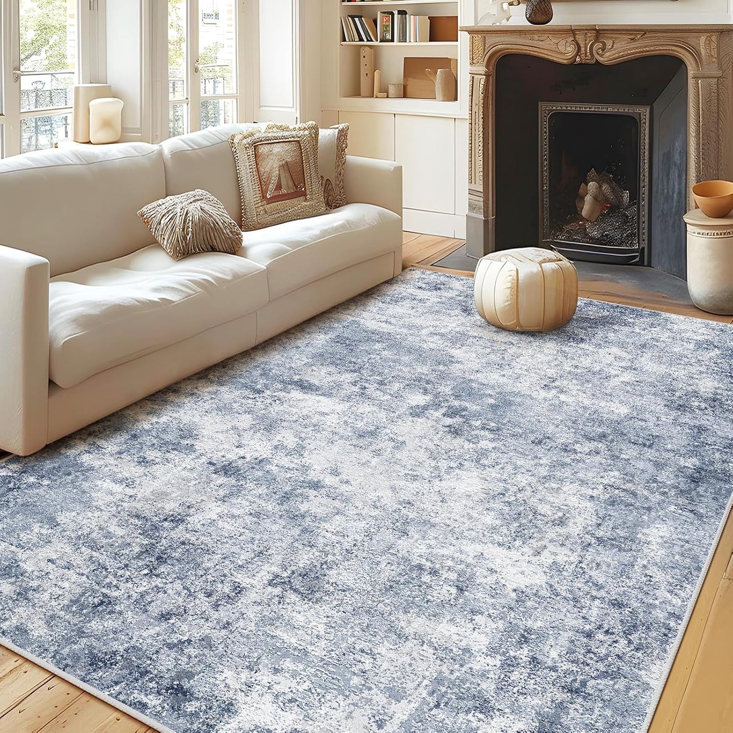 WITSHOCK 9x12 Area Rugs: Modern Abstract Non-Slip Design