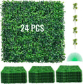 Artificial Boxwood Panels 24PCS 20in x 20in - Dense Privacy Hedge Wall