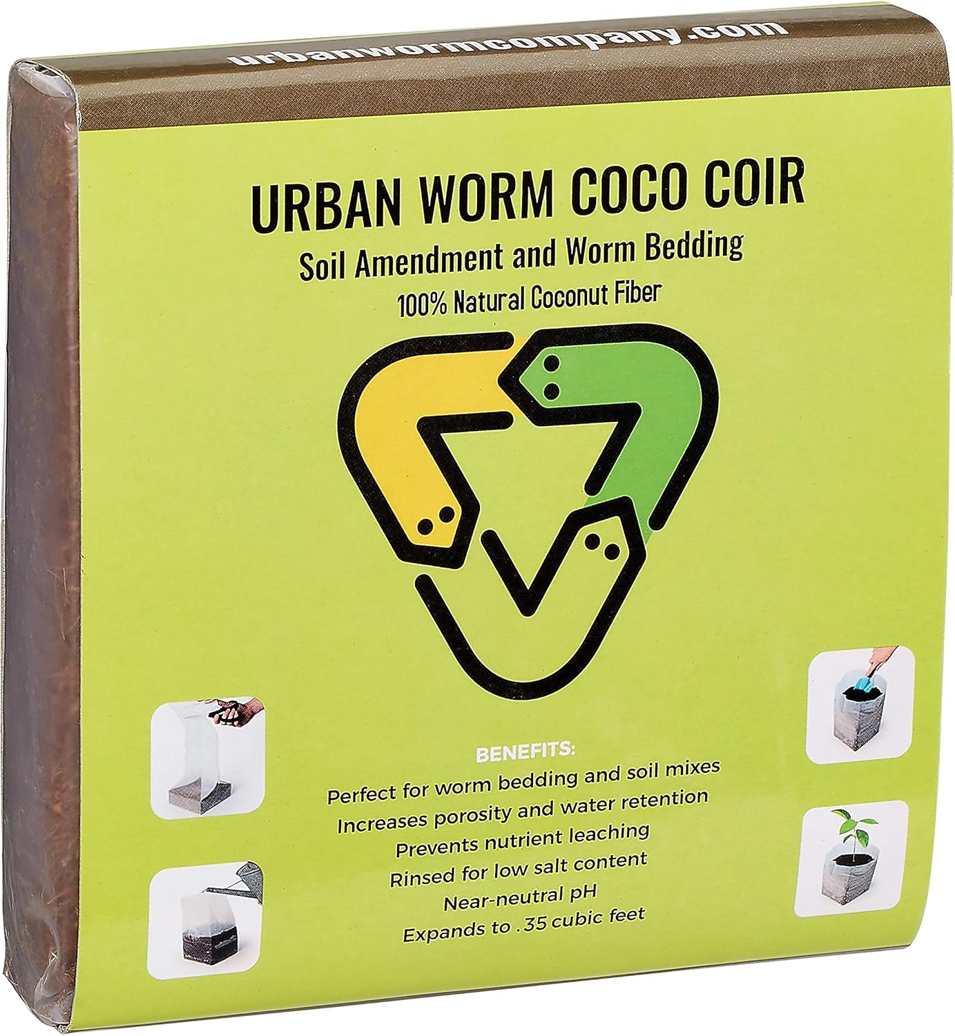 Urban Worm Coco Coir Soil Amendment for Sustainable Gardening
