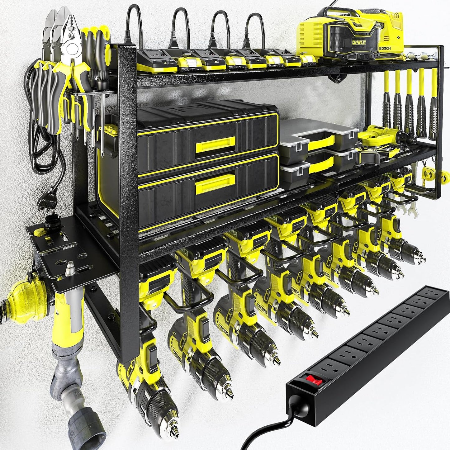 KAFAHOM Power Tool Organizer: Charge, Store, Organize