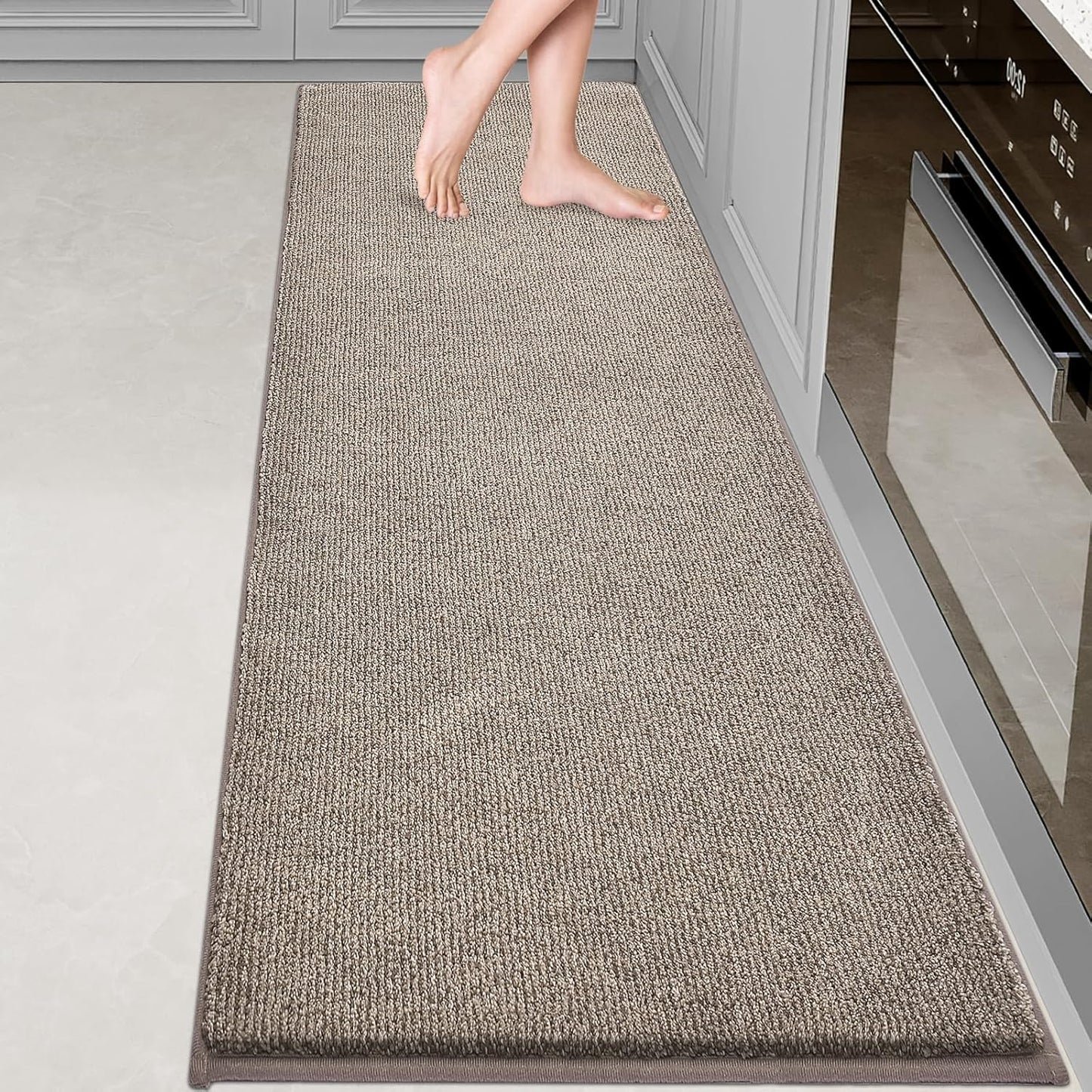 DOMUSTEX Washable Kitchen Rug 24in x 82in - Non Slip Mat