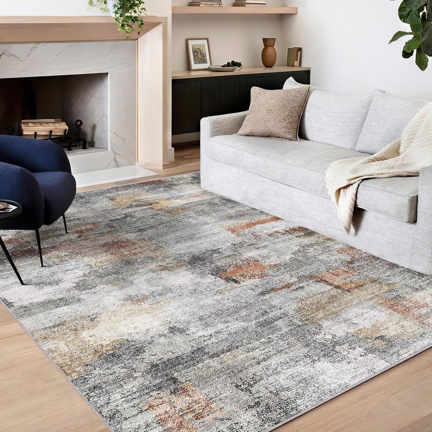 vivorug Washable Rug, Ultra Soft Area Rug 8x10 for Living Room