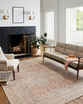 Jules Collection JUL-04 Tangerine/Mist 9ft 6in x 14ft Area Rug