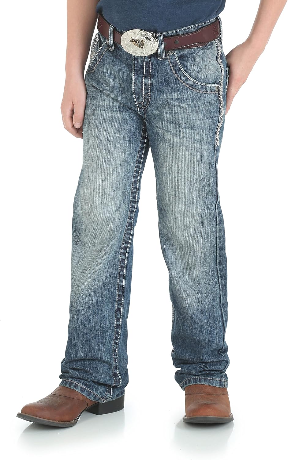 Wrangler Boy's 42 Vintage Boot Jeans for Stylish Adventures