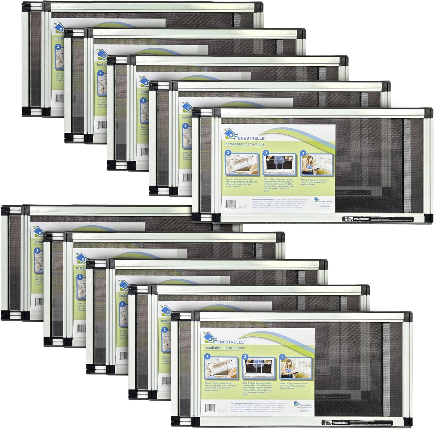 Fenestrelle Expandable Window Screen for Double Hung Windows