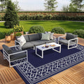 GENIMO Outdoor Rug Waterproof 9ftx12ft - Foldable Reversible Patio Mat