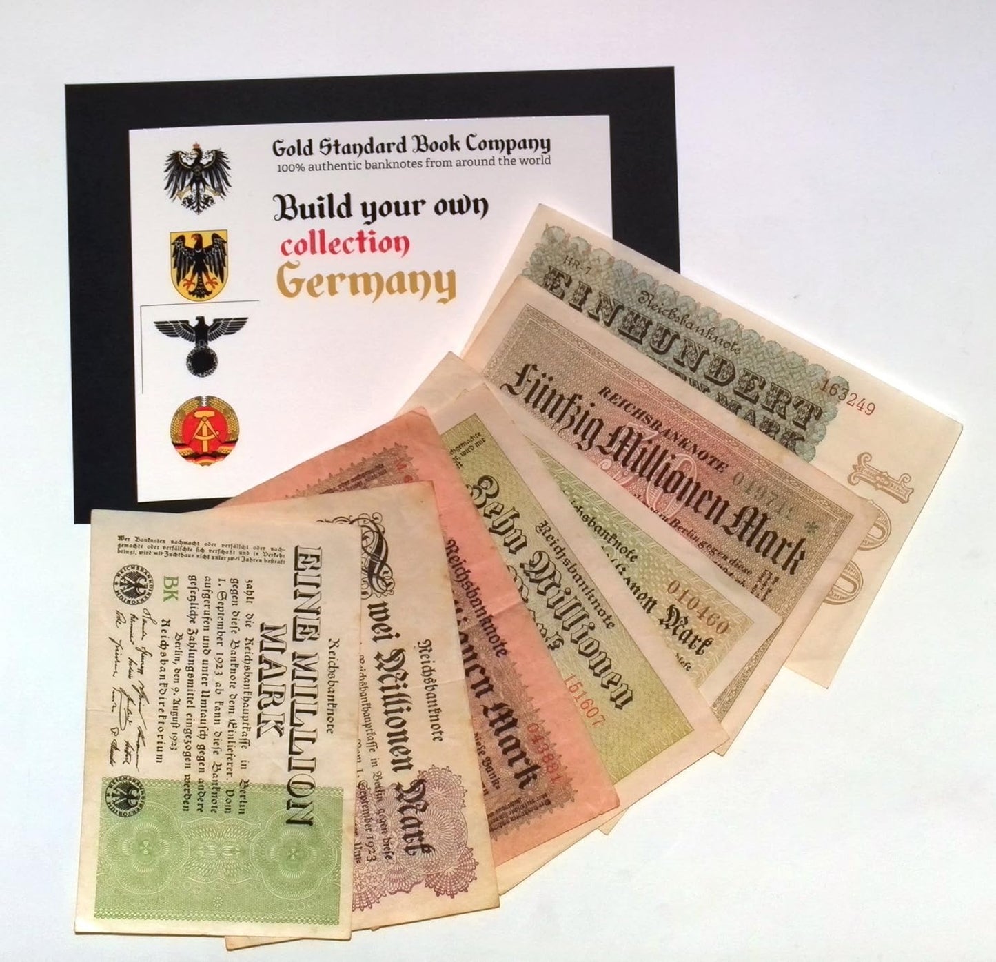 1923 Germany Hyper Inflation Full Set of Authentic Notes