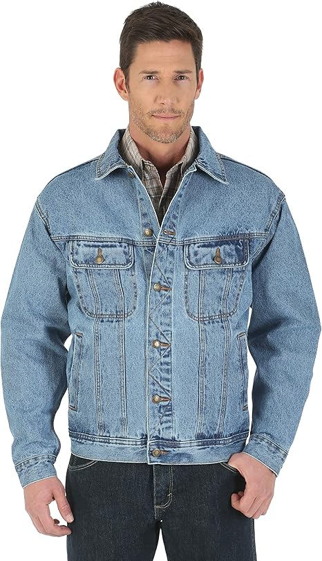 Wrangler Men's Rugged Wear Unlined Denim Jacket for All Seasons