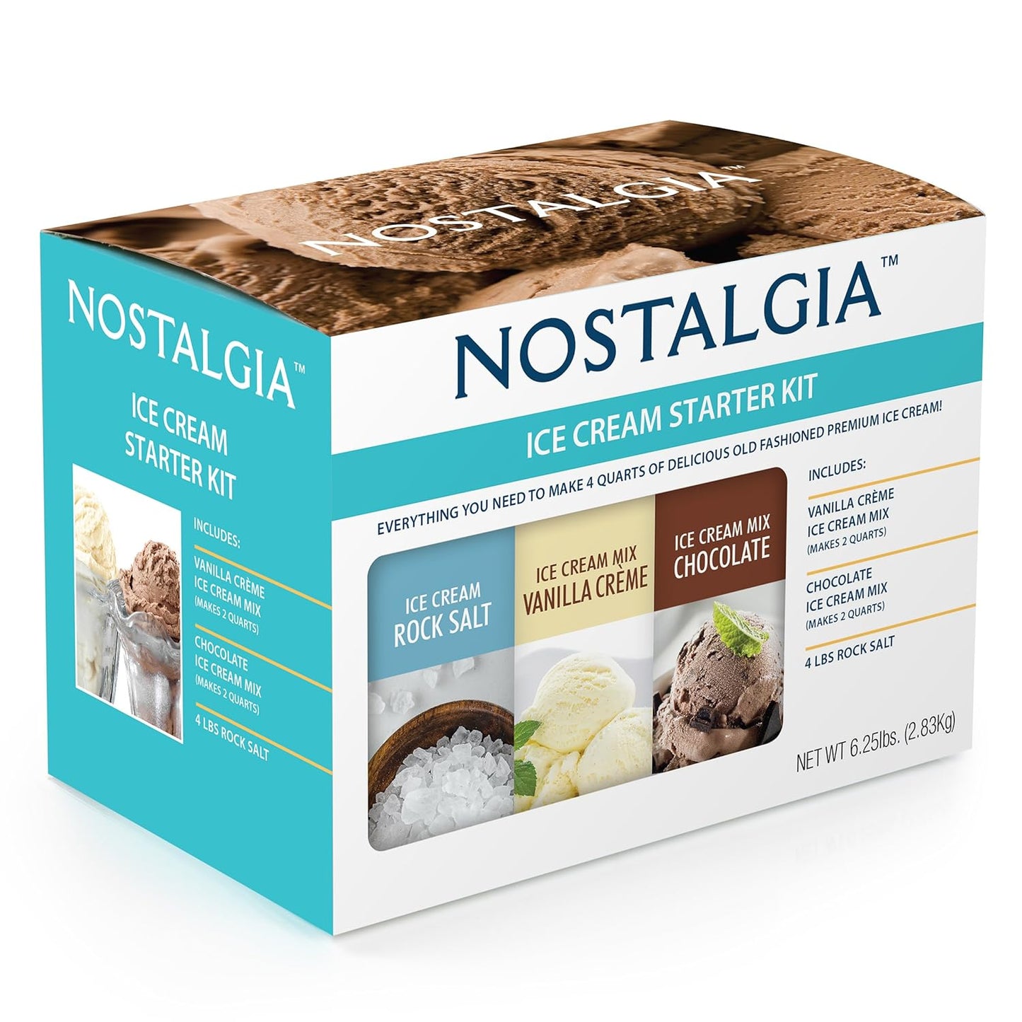 Nostalgia ISK3 Premium Ice Cream Starter Kit for Delicious Treats