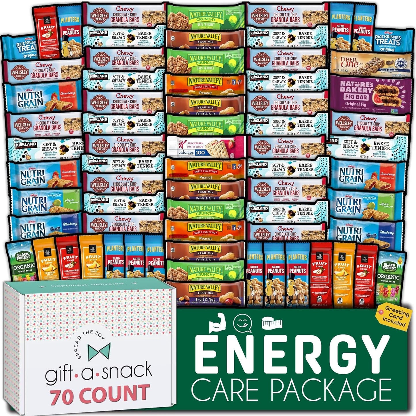 Gift A Snack Healthy Granola Bars for Halloween Treats Box