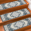Non-Slip Carpet Stair Treads for Wooden Steps Set of 15, 8x30 Inch